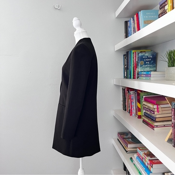 Madewell Black long Sleek Blazer with Tailored Fit size 6 - Picture 5 of 11